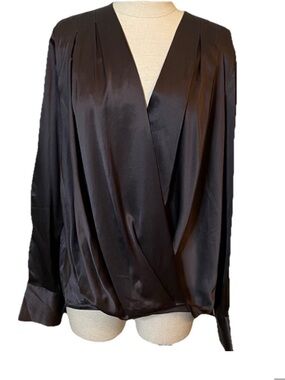 Rag & Bone Lei High-Low Silk
Brown Blouse Size Extra Small
